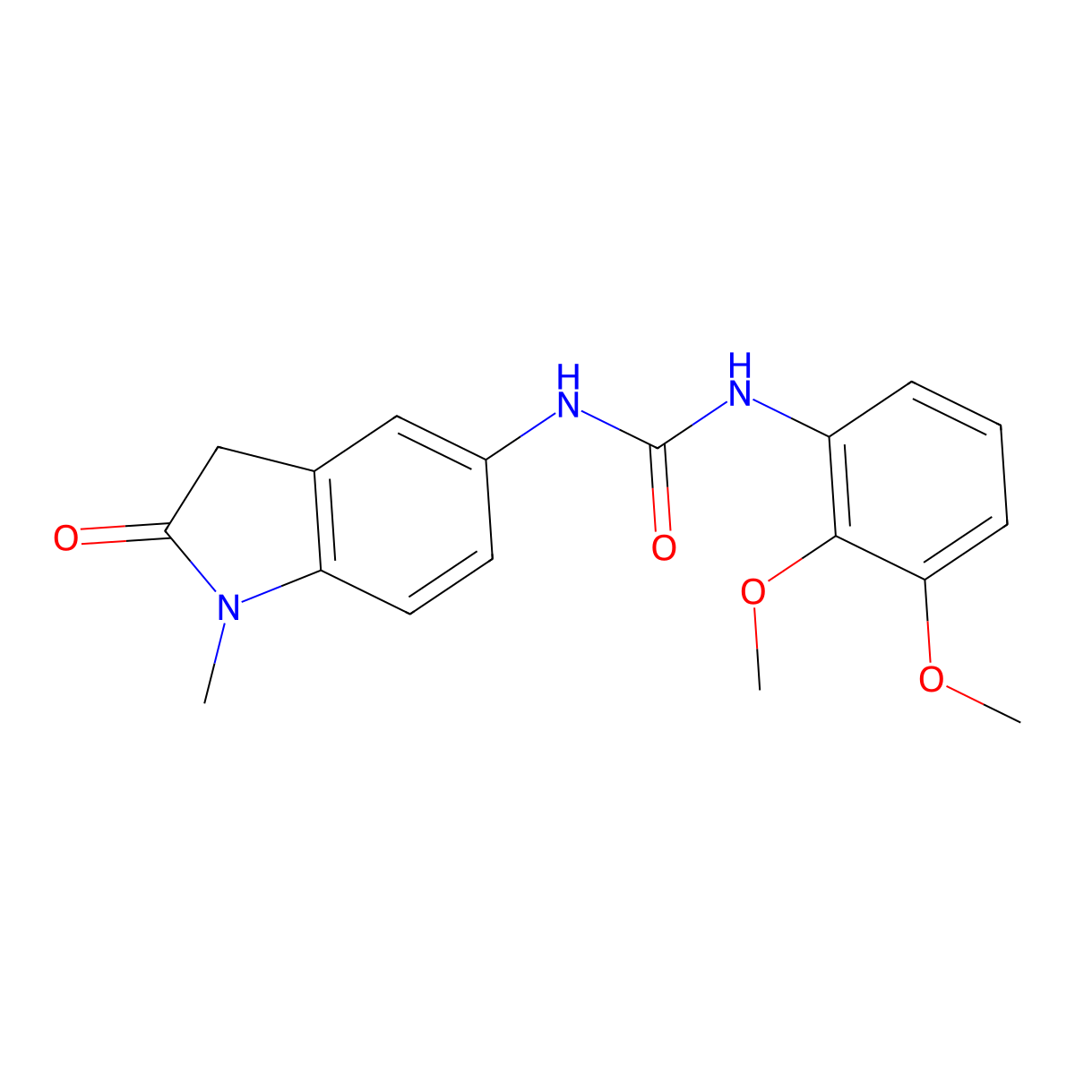 1-(2,3-Dimethoxyphenyl)-3-(1-methyl-2-oxoindolin-5-yl)urea molecular structure, CAS 1172925-55-1