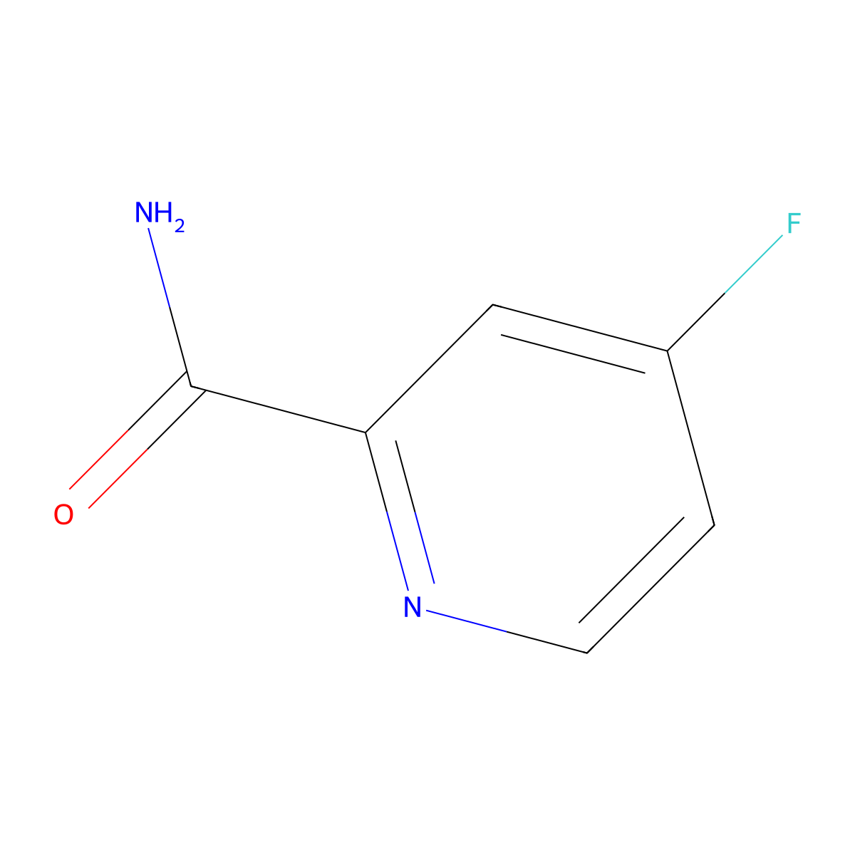 4-Fluoropicolinamide molecular structure, CAS 1172938-55-4