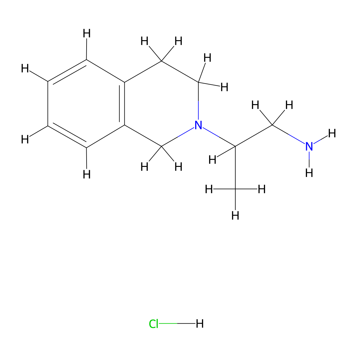 2-(3,4-dihydroisoquinolin-2(1H)-yl)propan-1-amine hydrochloride molecular structure, CAS 1172938-80-5
