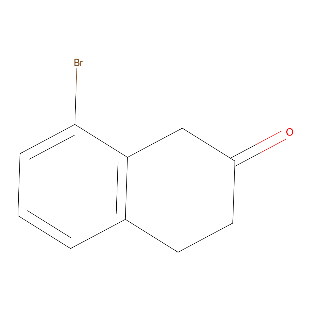 8-Bromo-1,2,3,4-tetrahydronaphthalen-2-one molecular structure, CAS 117294-21-0
