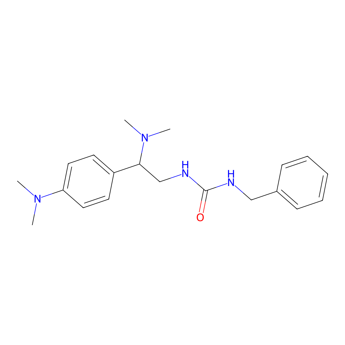 1-Benzyl-3-[2-(dimethylamino)-2-[4-(dimethylamino)phenyl]ethyl]urea molecular structure, CAS 1172955-78-0