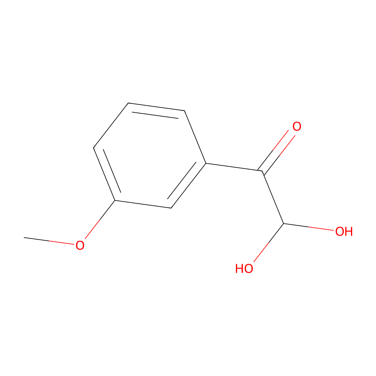 2,2-Dihydroxy-1-(3-methoxyphenyl)ethan-1-one molecular structure, CAS 1172965-47-7