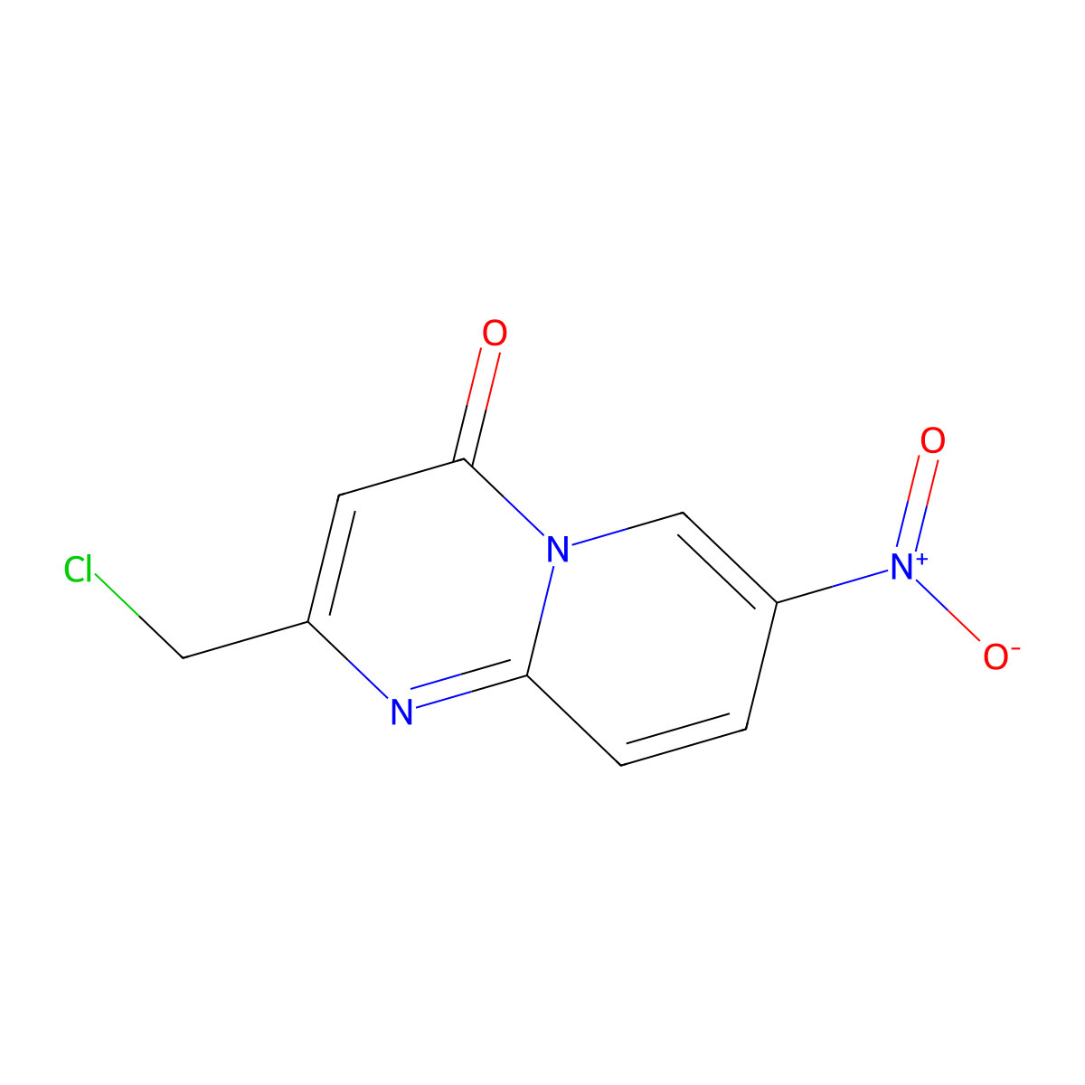 2-(Chloromethyl)-7-nitro-4H-pyrido[1,2-A]pyrimidin-4-one molecular structure, CAS 1172965-82-0