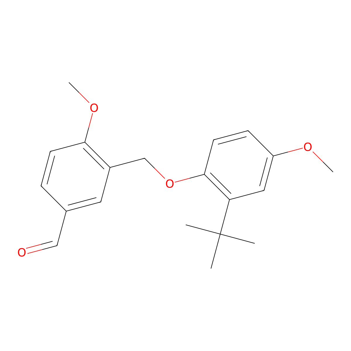 3-[(2-Tert-butyl-4-methoxyphenoxy)methyl]-4-methoxybenzaldehyde molecular structure, CAS 1172982-17-0