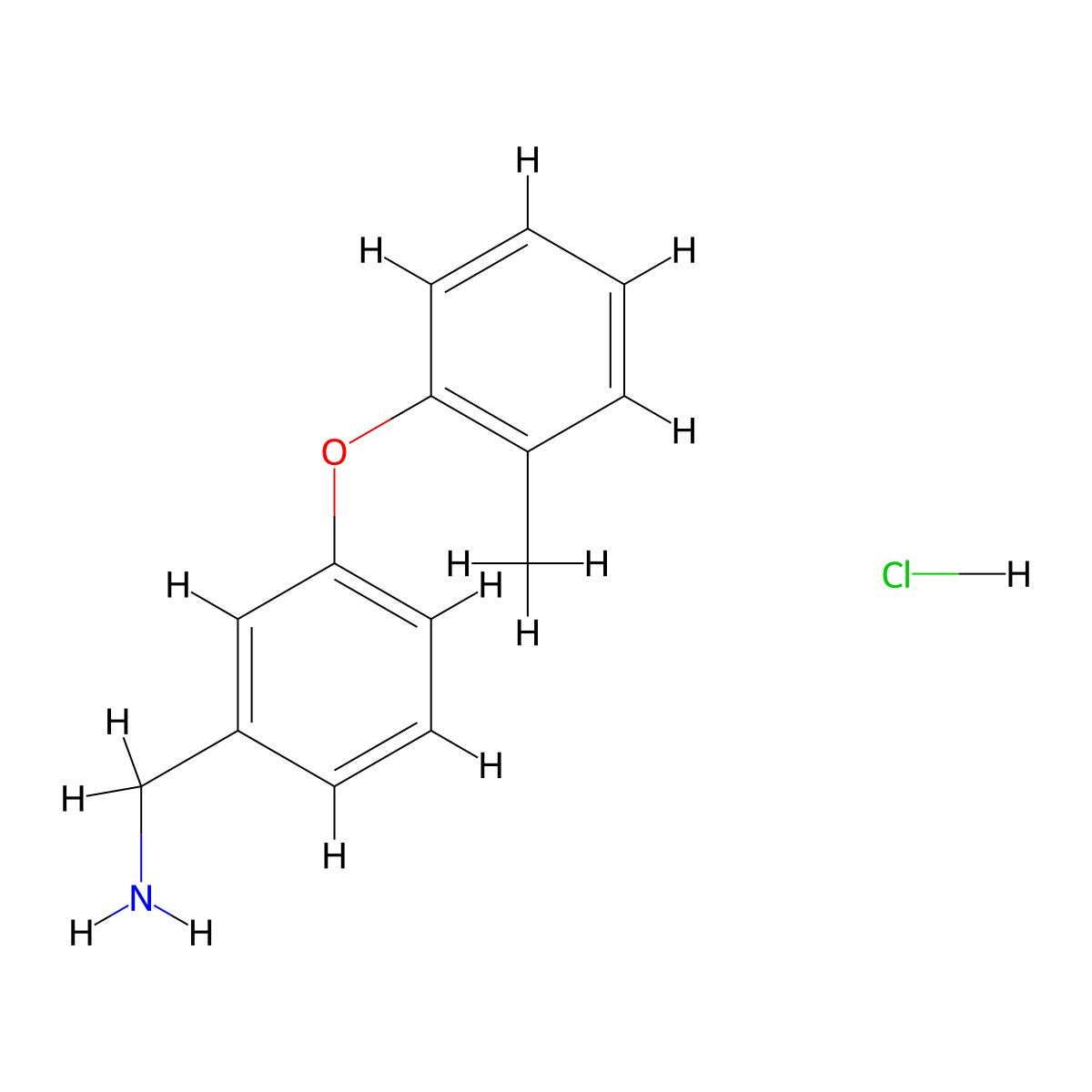 3-(2-Methylphenoxy)benzylamine hydrochloride molecular structure, CAS 1172985-31-7