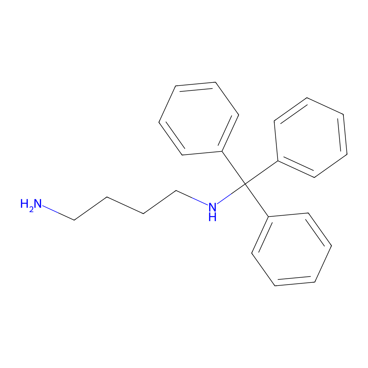 N'-tritylbutane-1,4-diamine molecular structure, CAS 1173021-69-6