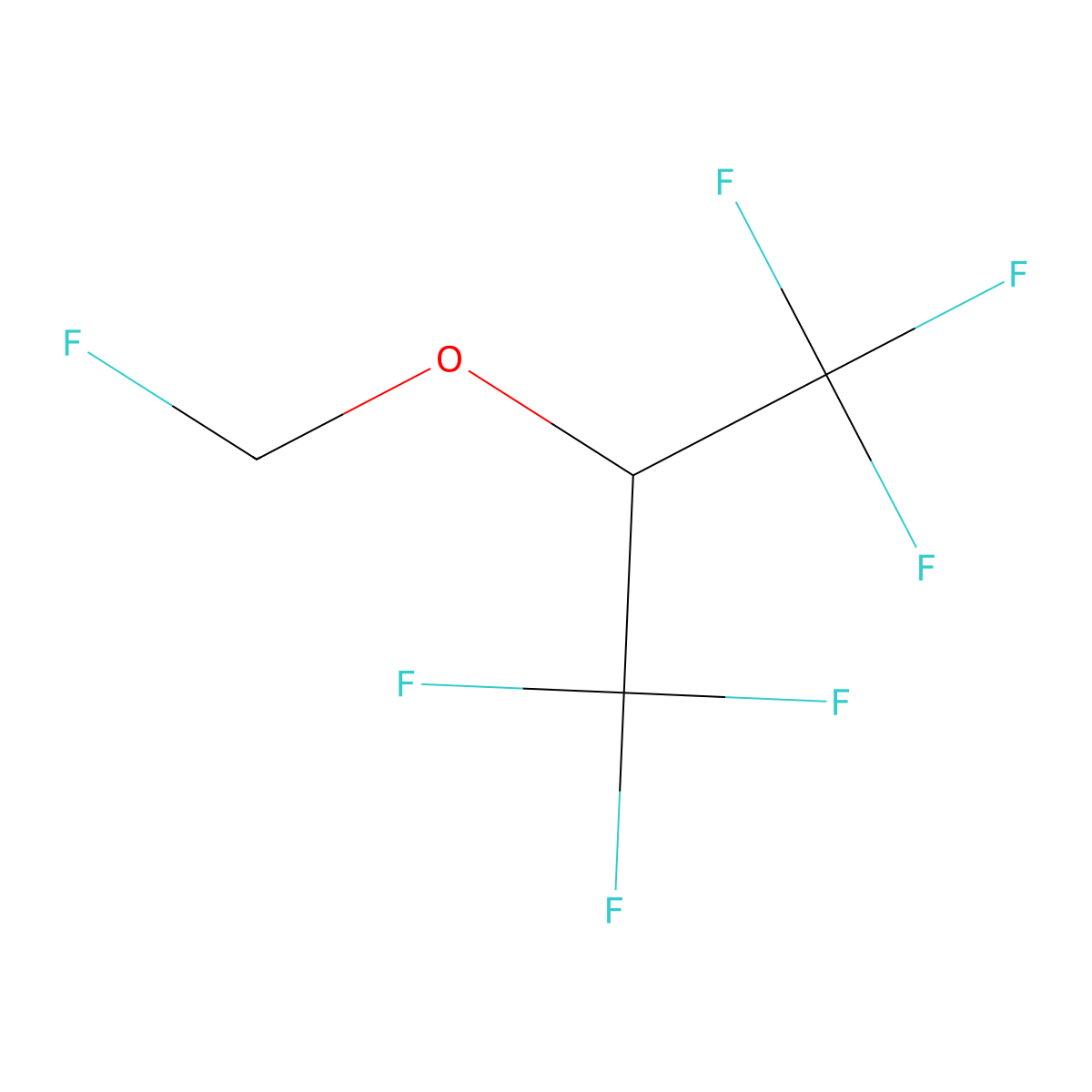 Sevoflurane molecular structure, CAS 1173021-96-9