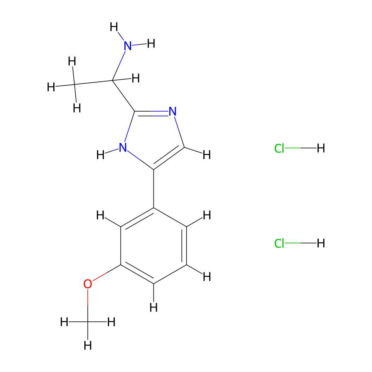 1-[4-(3-methoxyphenyl)-1H-imidazol-2-yl]ethan-1-amine dihydrochloride molecular structure, CAS 1173036-46-8