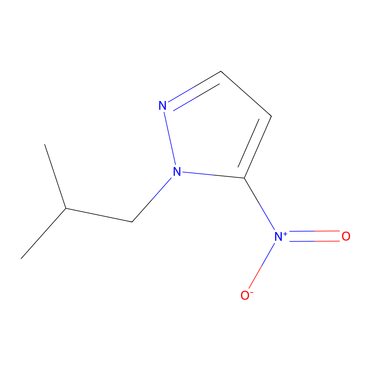 1-Isobutyl-5-nitro-1h-pyrazole molecular structure, CAS 1173040-22-6