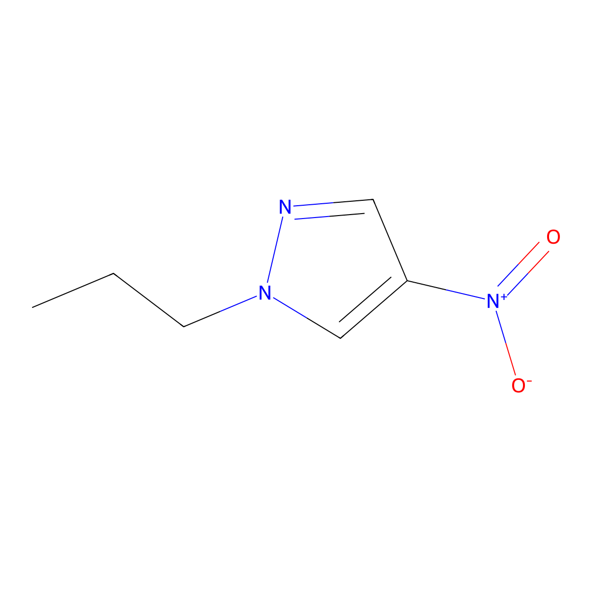 4-nitro-1-propyl-1H-pyrazole molecular structure, CAS 1173061-75-0