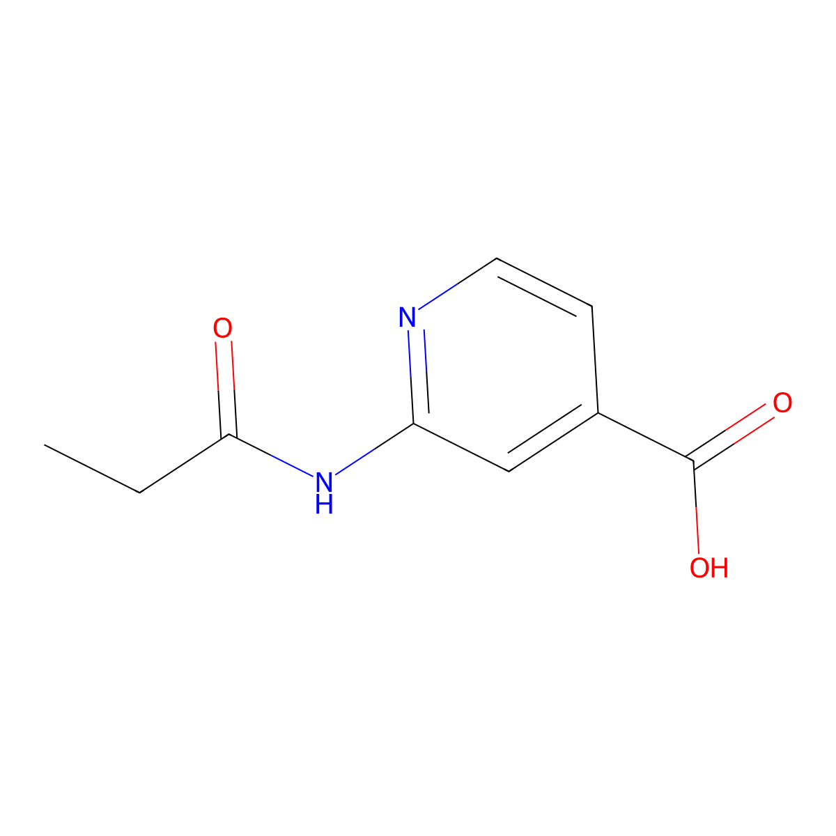 2-Propionamidoisonicotinic acid molecular structure, CAS 1173066-86-8