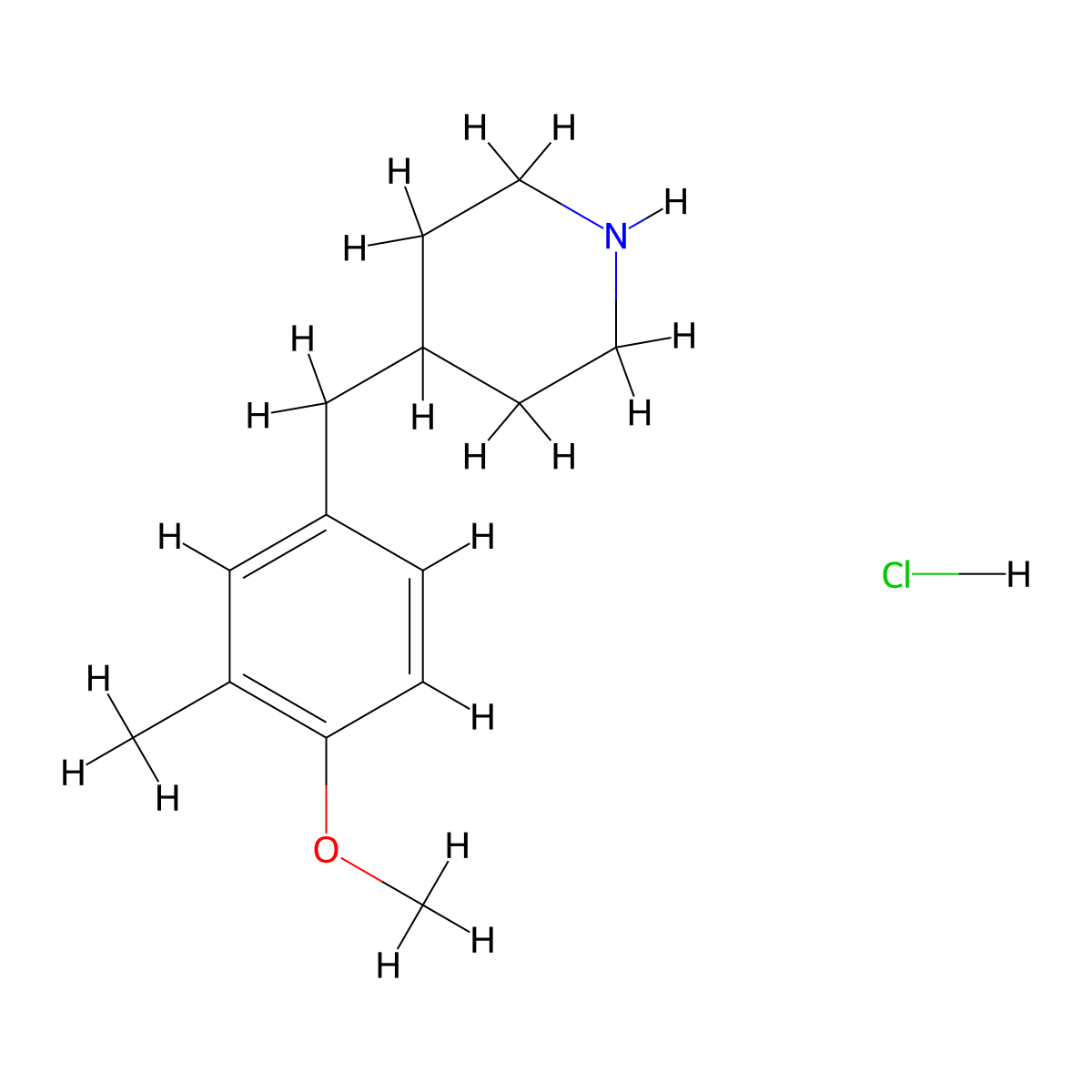 4-(4-Methoxy-3-methyl-benzyl)-piperidine hydrochloride molecular structure, CAS 1173080-52-8