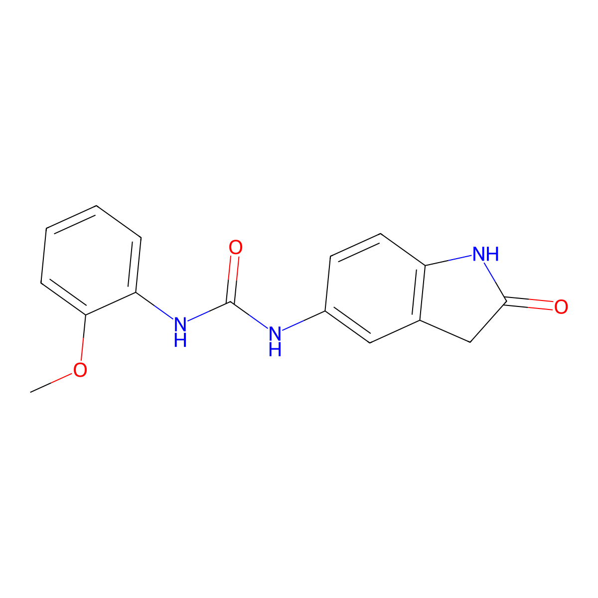 1-(2-Methoxyphenyl)-3-(2-oxoindolin-5-yl)urea molecular structure, CAS 1173099-11-0