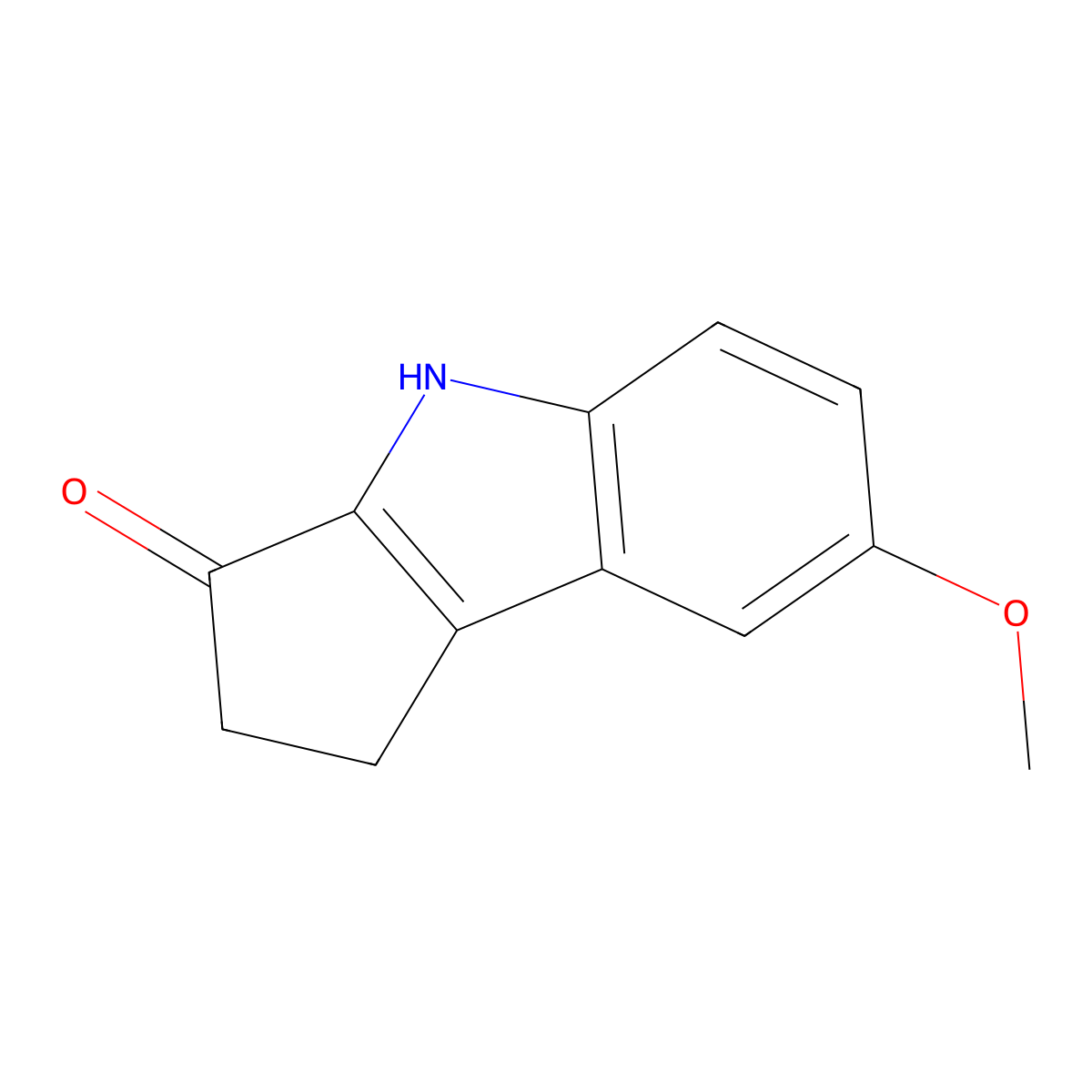 7-methoxy-1,2-dihydrocyclopenta[b]indol-3(4H)-one molecular structure, CAS 117311-14-5