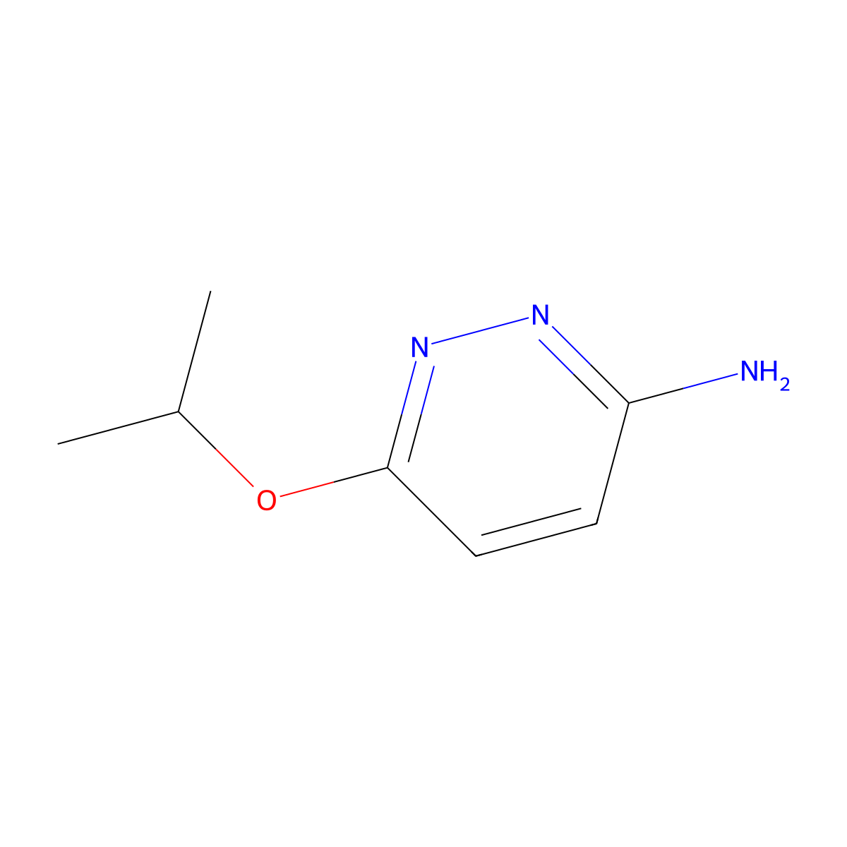 6-(Propan-2-yloxy)pyridazin-3-amine molecular structure, CAS 1173150-07-6