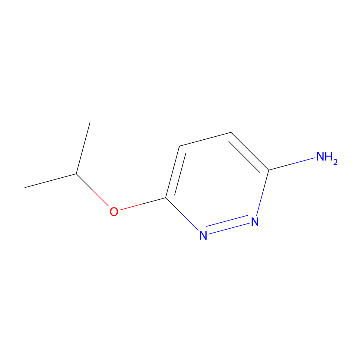 6-(Propan-2-yloxy)pyridazin-3-amine molecular structure, CAS 1173150-07-6