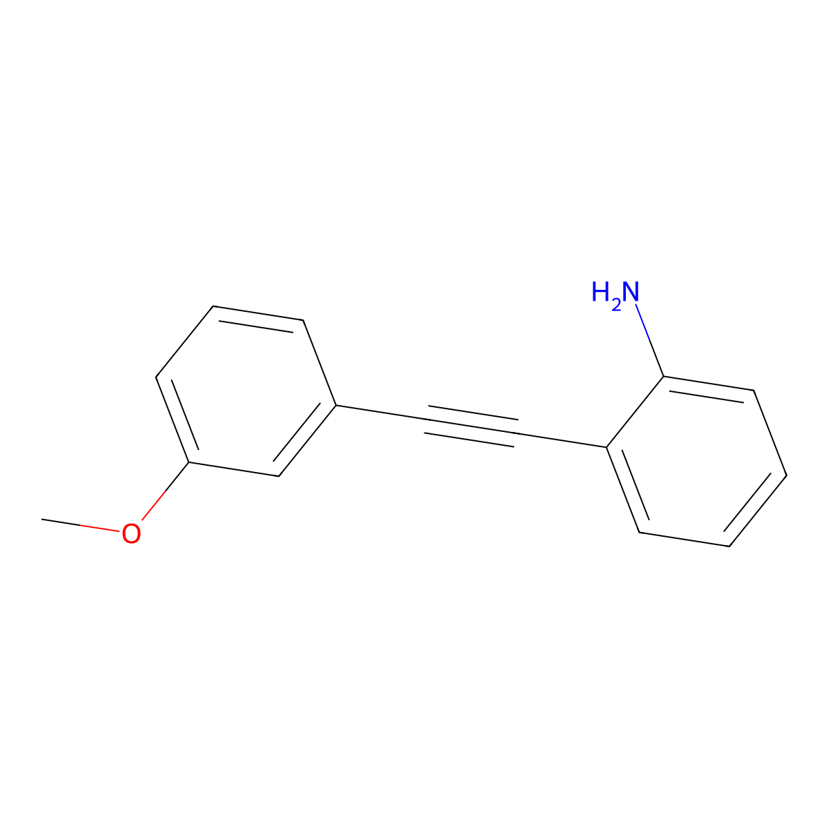 2-((3-Methoxyphenyl)ethynyl)aniline molecular structure, CAS 1173153-17-7
