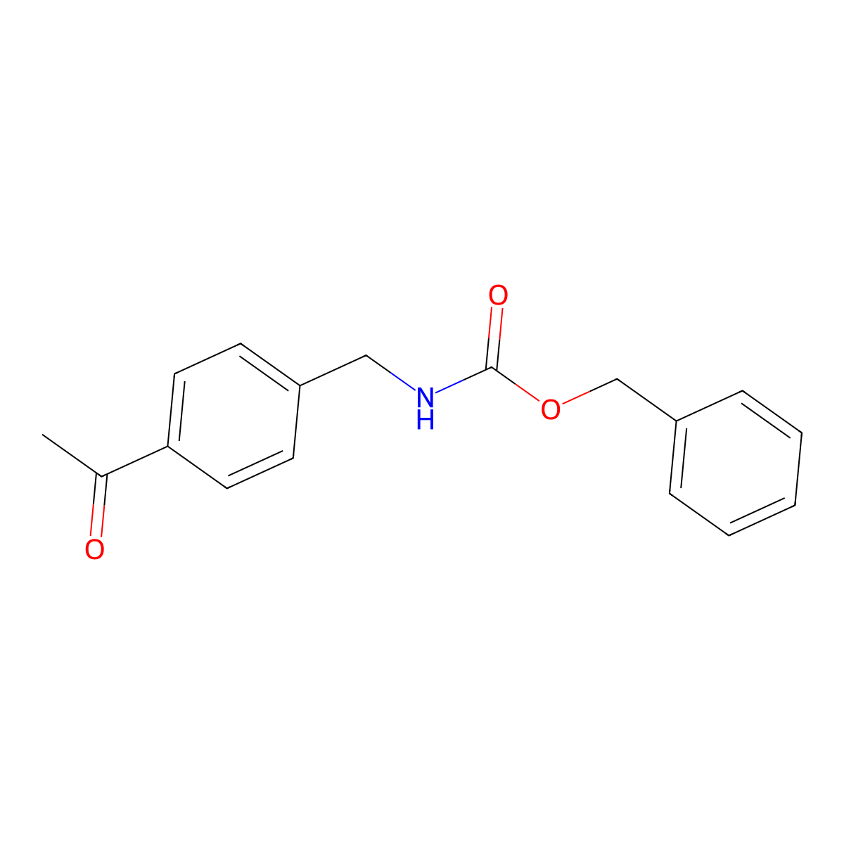 benzyl N-[(4-acetylphenyl)methyl]carbamate molecular structure, CAS 1173158-66-1