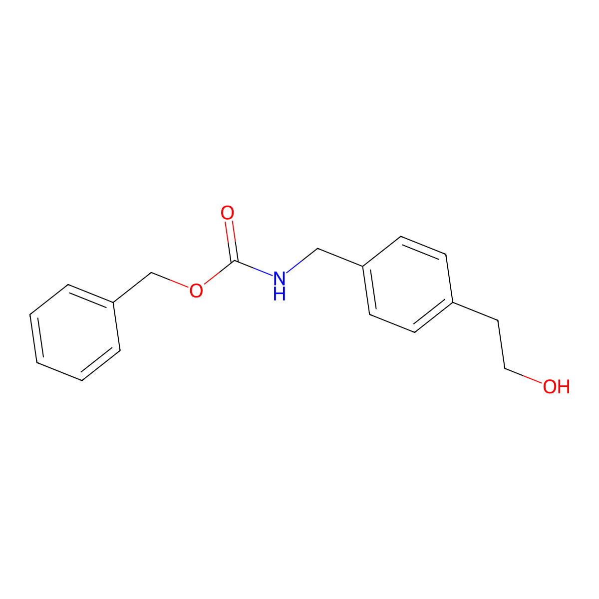 benzyl N-{[4-(2-hydroxyethyl)phenyl]methyl}carbamate molecular structure, CAS 1173158-67-2