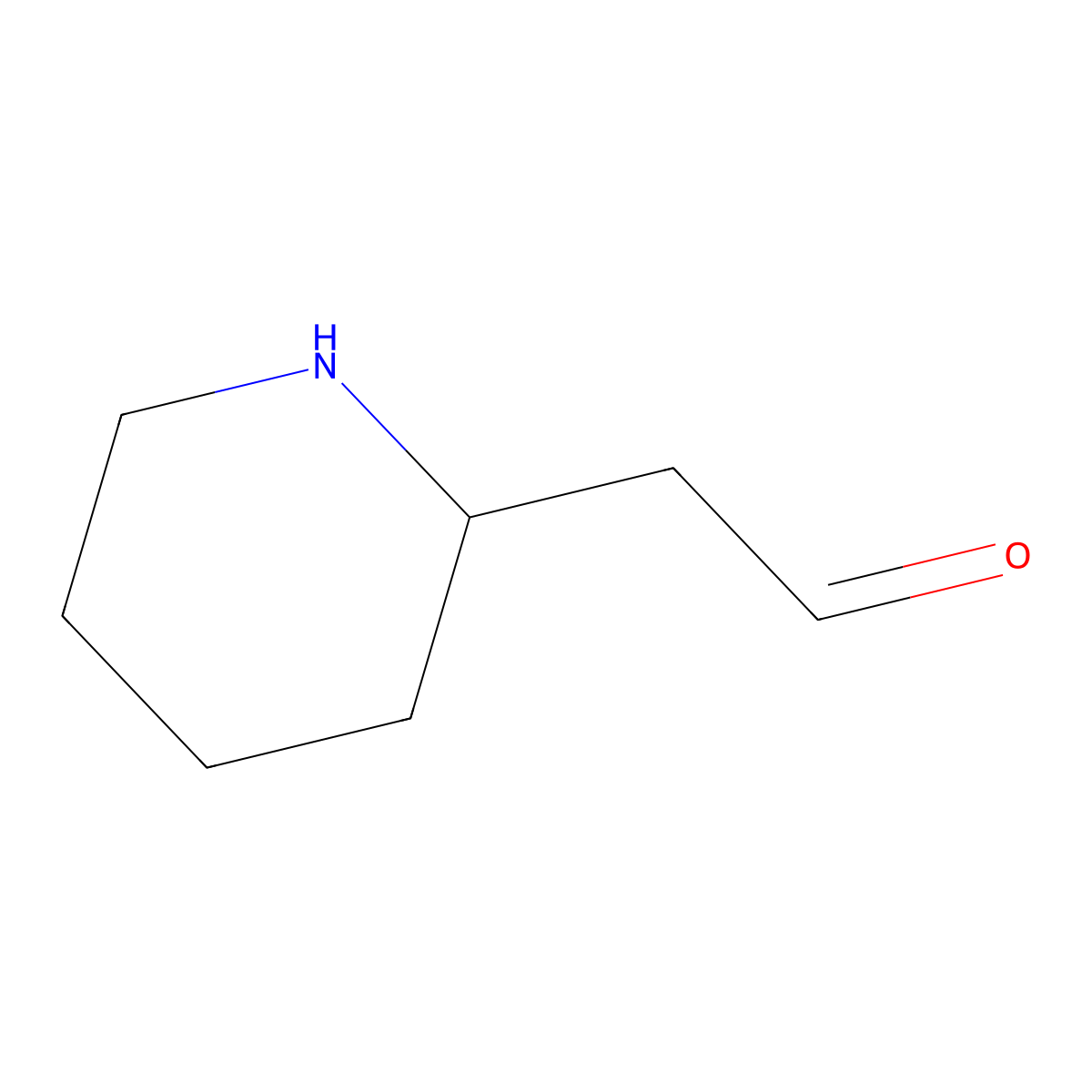 2-(Piperidin-2-yl)acetaldehyde molecular structure, CAS 1173165-95-1