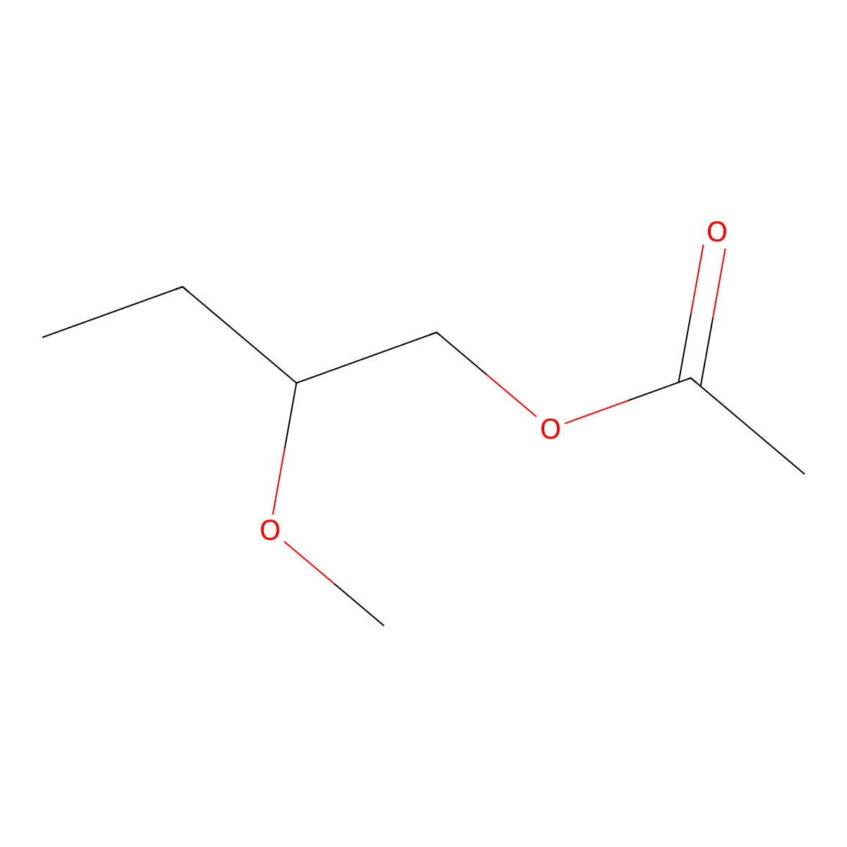2-Methoxybutyl Acetate molecular structure, CAS 1173168-18-7