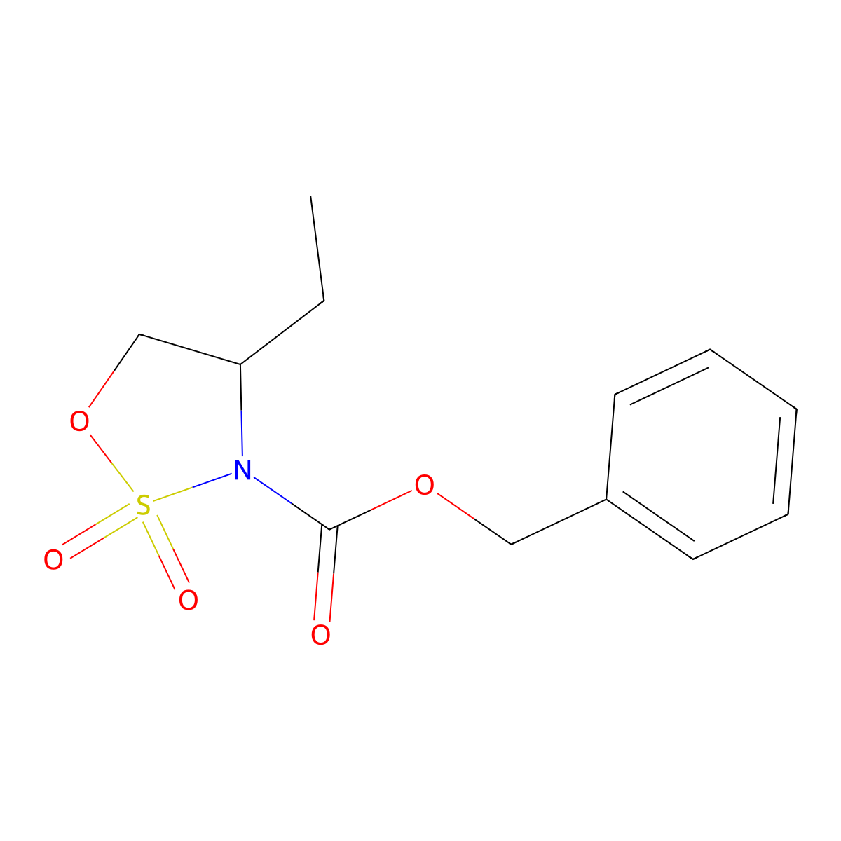 (S)-3-Cbz-4-ethyl-1,2,3-oxathiazolidine 2,2-dioxide molecular structure, CAS 1173202-61-3