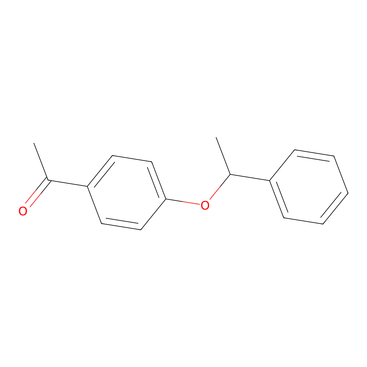 1-[4-(1-Phenylethoxy)phenyl]ethan-1-one molecular structure, CAS 117321-40-1