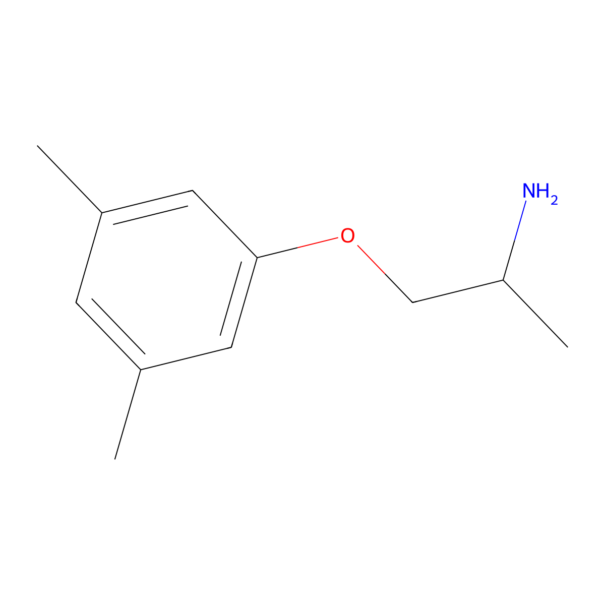 2-(3,5-Dimethyl-phenoxy)-1-methyl-ethylamine molecular structure, CAS 117322-93-7