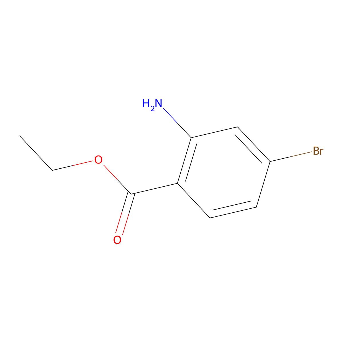 Ethyl 2-amino-4-bromobenzoate molecular structure, CAS 117323-99-6