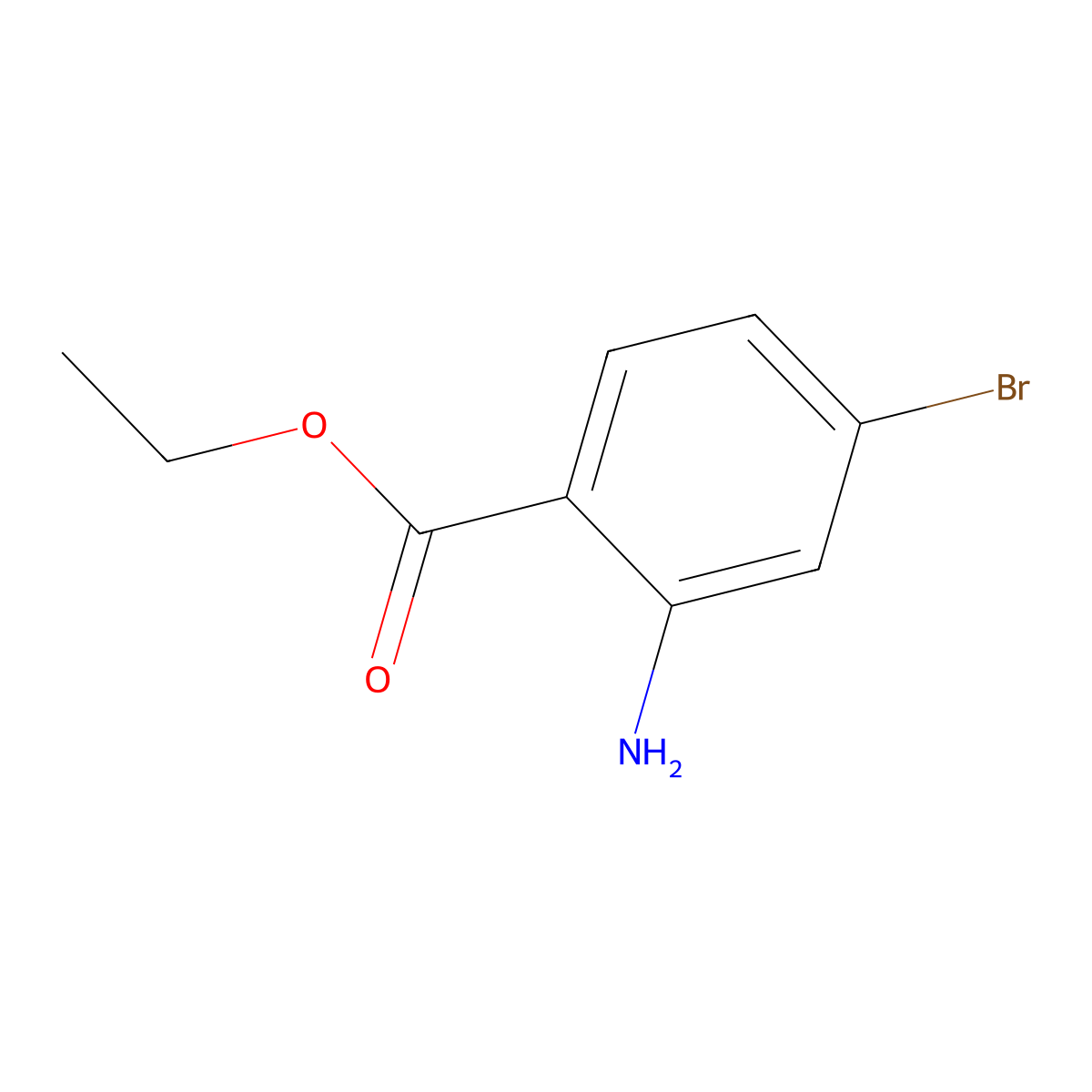 Ethyl 2-amino-4-bromobenzoate molecular structure, CAS 117323-99-6