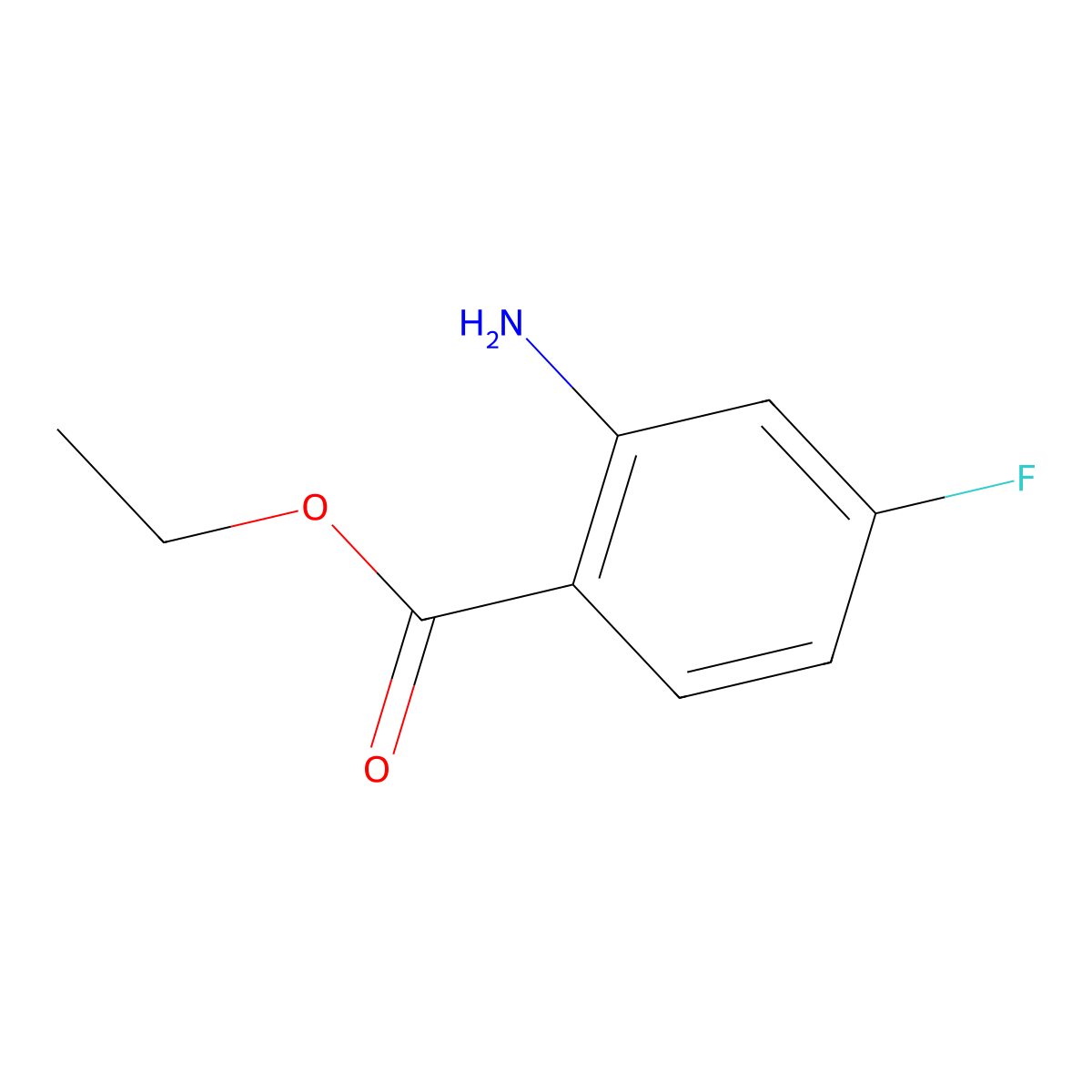 Ethyl 2-Amino-4-fluorobenzoate molecular structure, CAS 117324-05-7