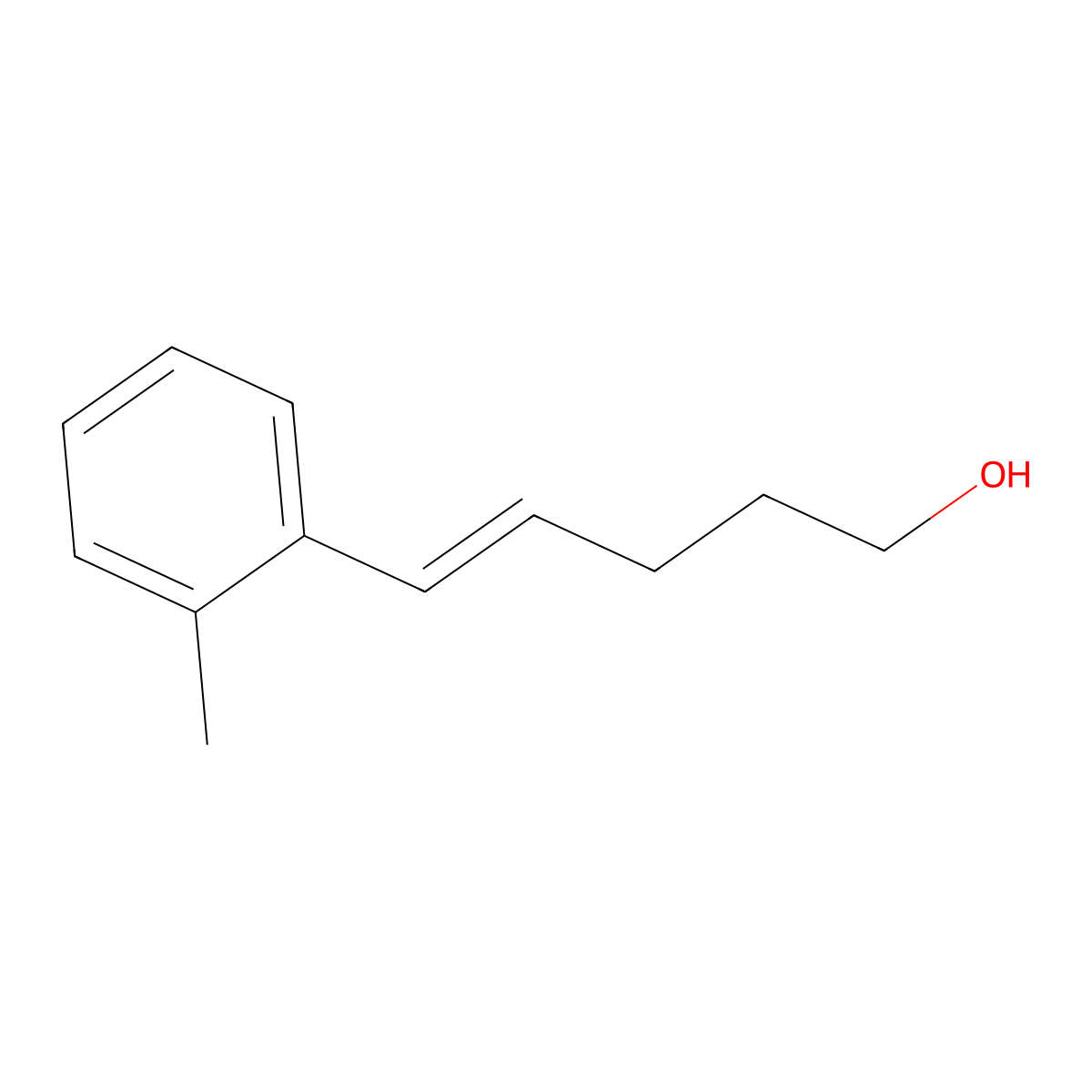 (E)-5-o-tolylpent-4-en-1-ol molecular structure, CAS 117324-69-3