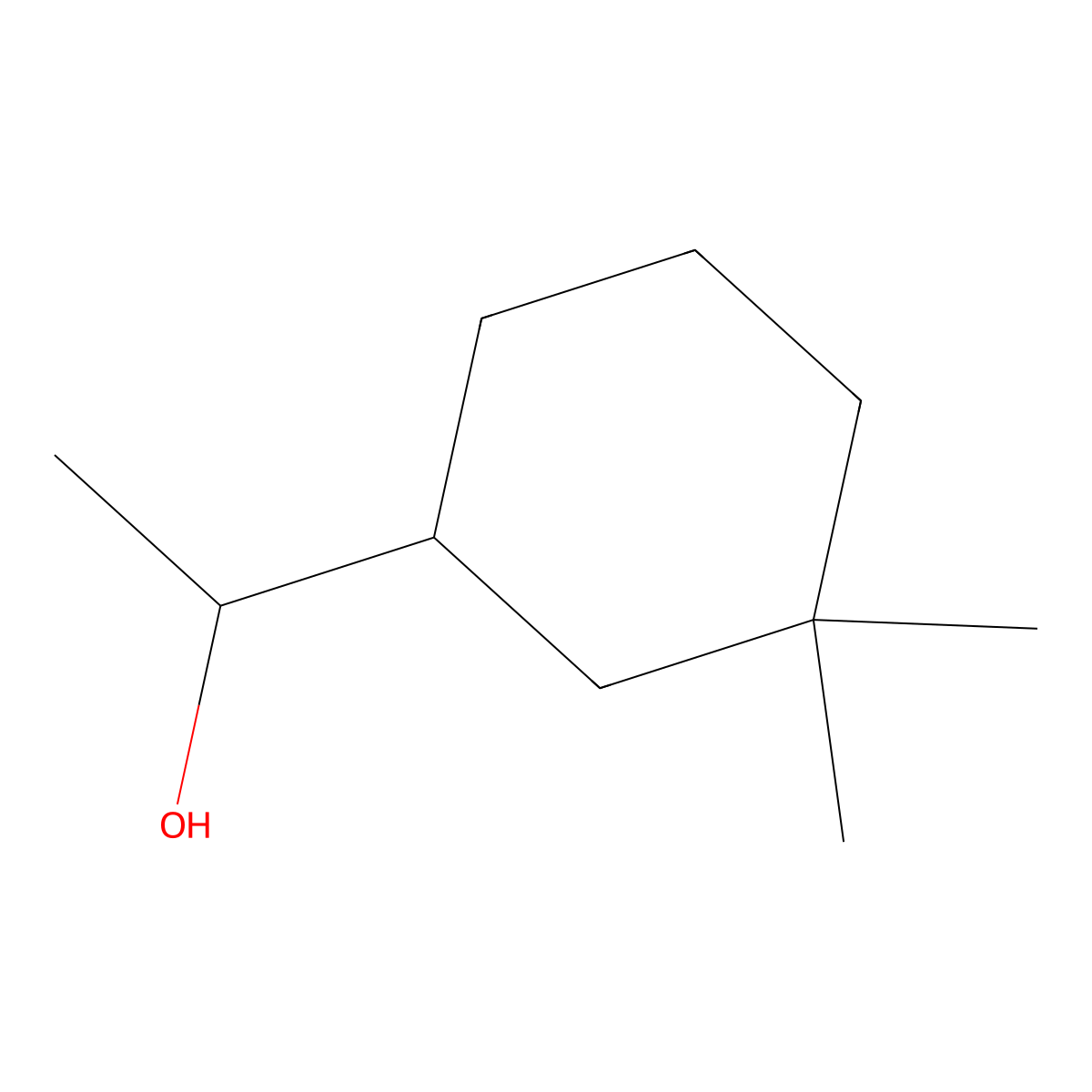 (1S)-1-(3,3-dimethylcyclohexyl)ethan-1-ol molecular structure, CAS 1173244-24-0