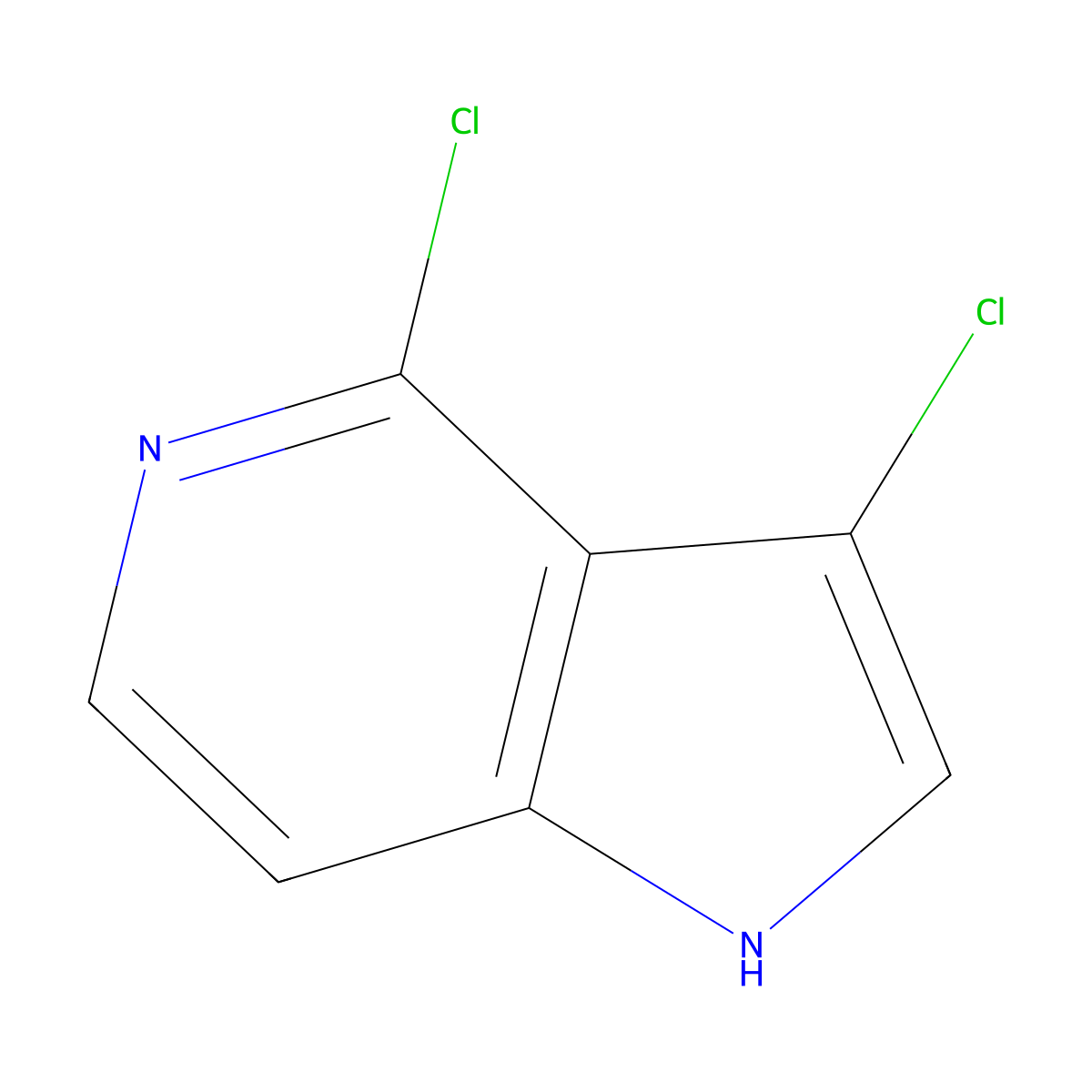 3,4-Dichloro-1H-pyrrolo[3,2-c]pyridine molecular structure, CAS 117332-47-5