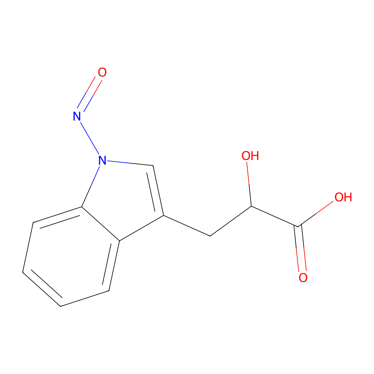 N-Nitrosoindole-3-lactic acid molecular structure, CAS 117333-21-8