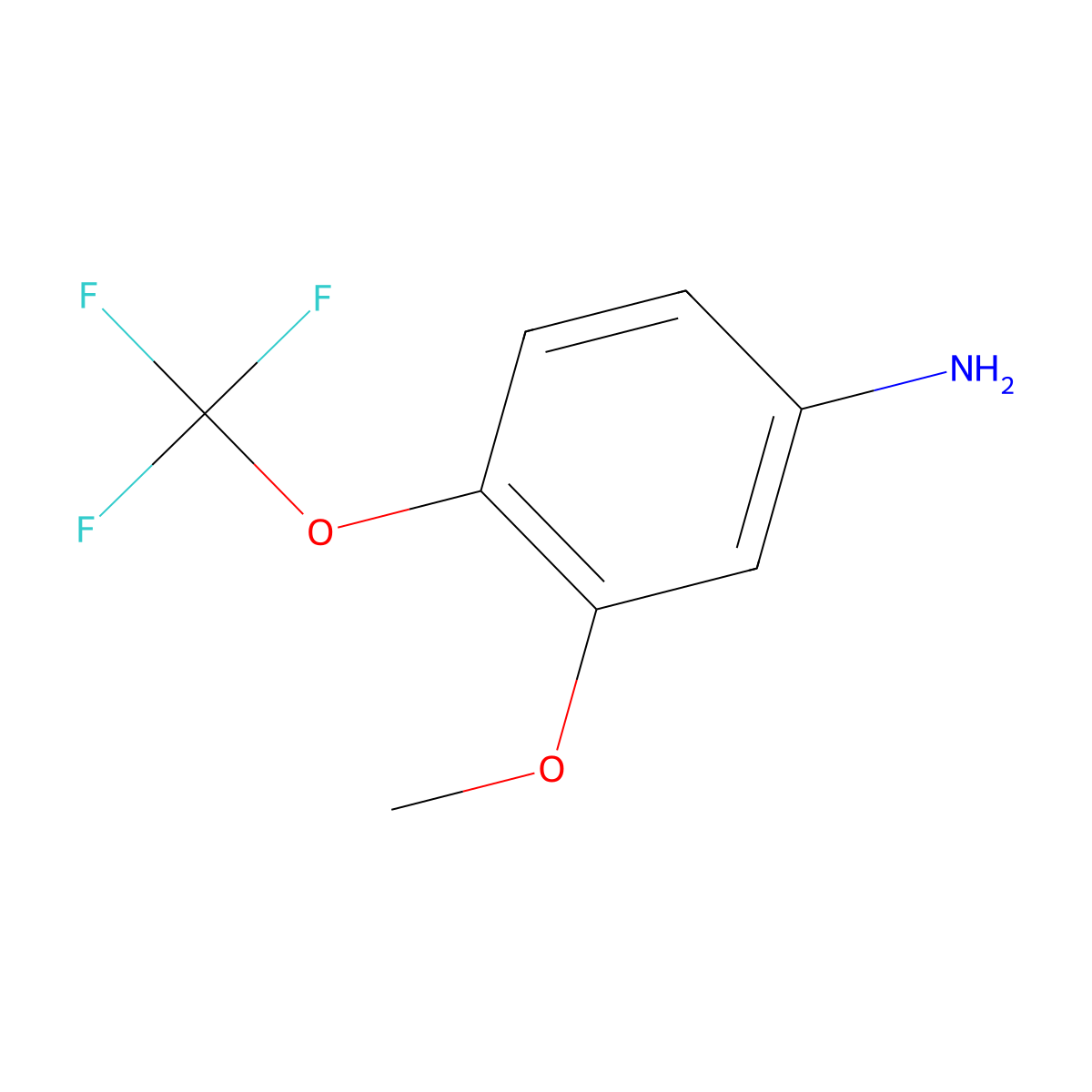 3-Methoxy-4-(trifluoromethoxy)aniline molecular structure, CAS 117338-19-9