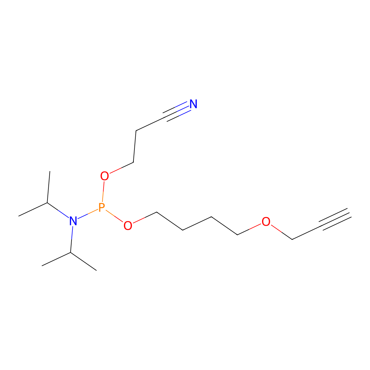 Propargyl C4 amidite molecular structure, CAS 1173382-08-5