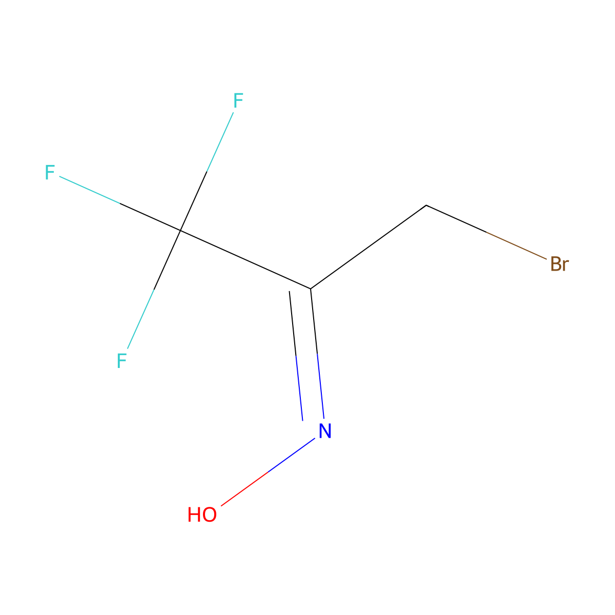 2-Propanone,3-bromo-1,1,1-trifluoro-, oxime molecular structure, CAS 117341-57-8