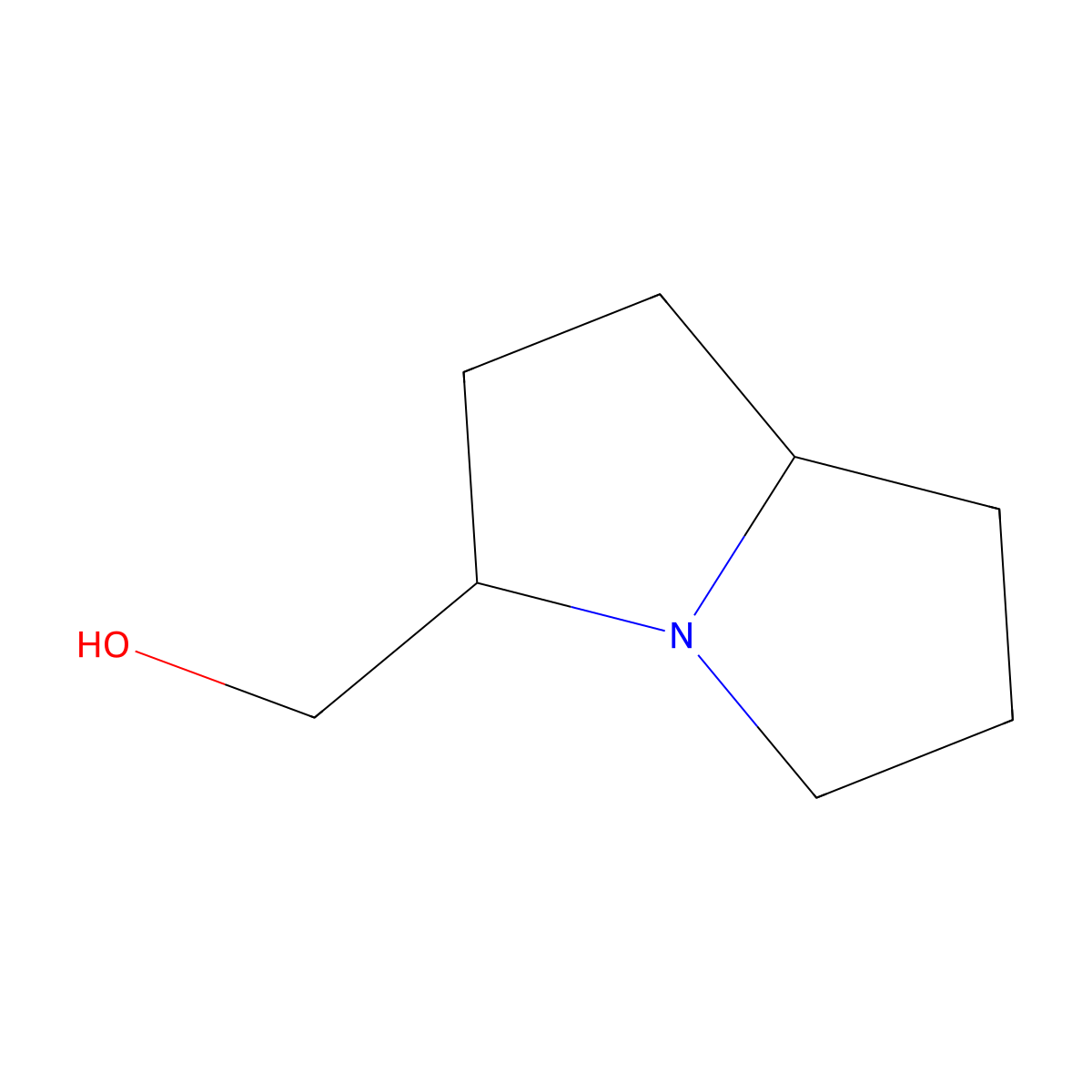 (Hexahydro-1H-pyrrolizin-3-yl)methanol molecular structure, CAS 117343-10-9