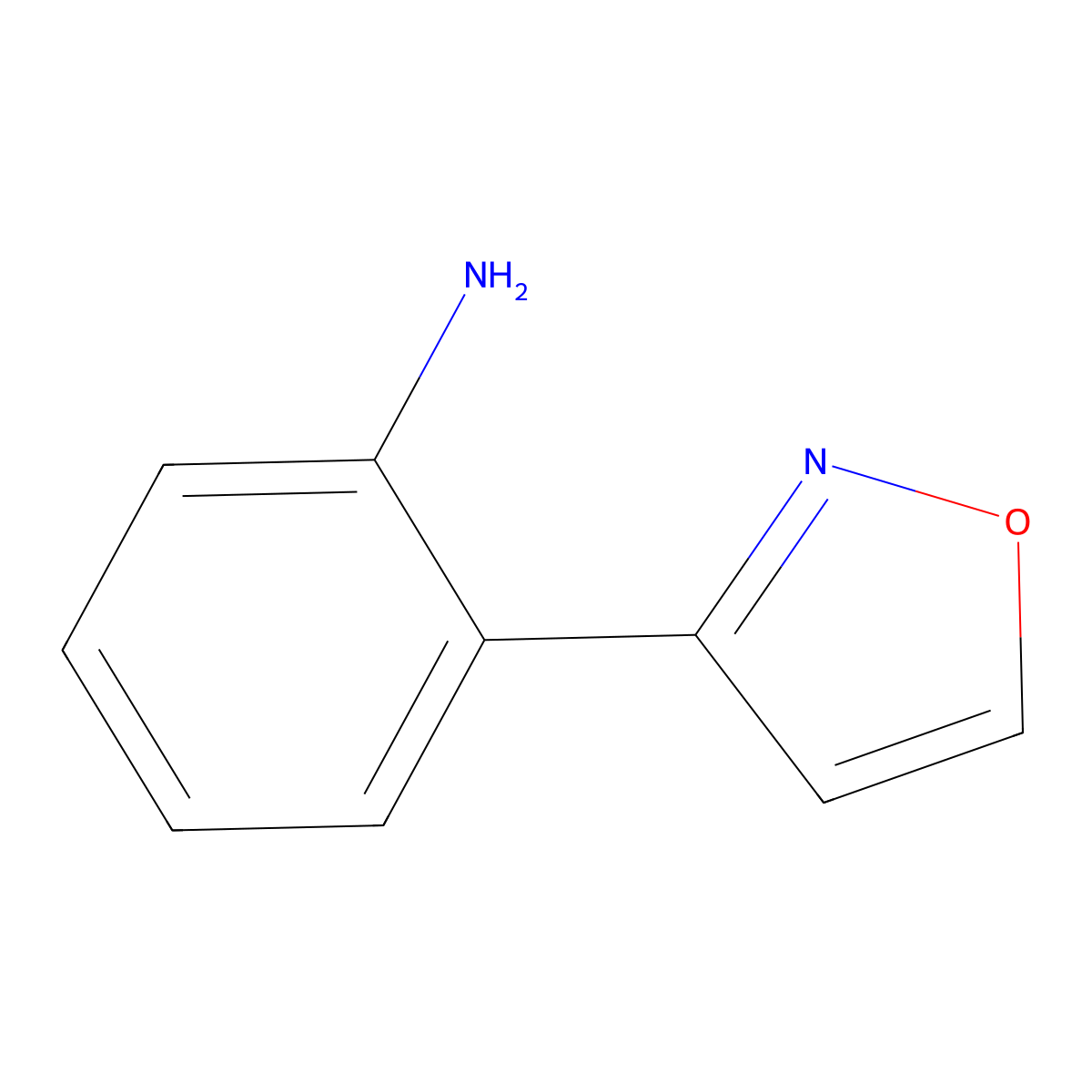 2-(1,2-Oxazol-3-yl)aniline molecular structure, CAS 1173462-13-9
