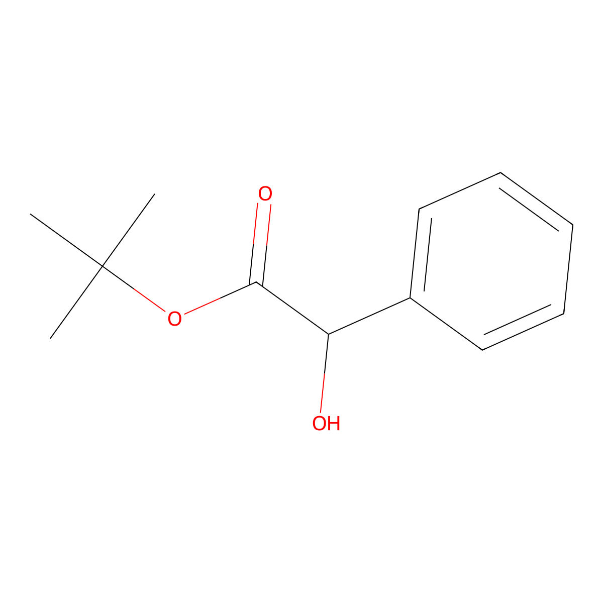 tert-Butyl 2-hydroxy-2-phenylacetate molecular structure, CAS 117356-18-0