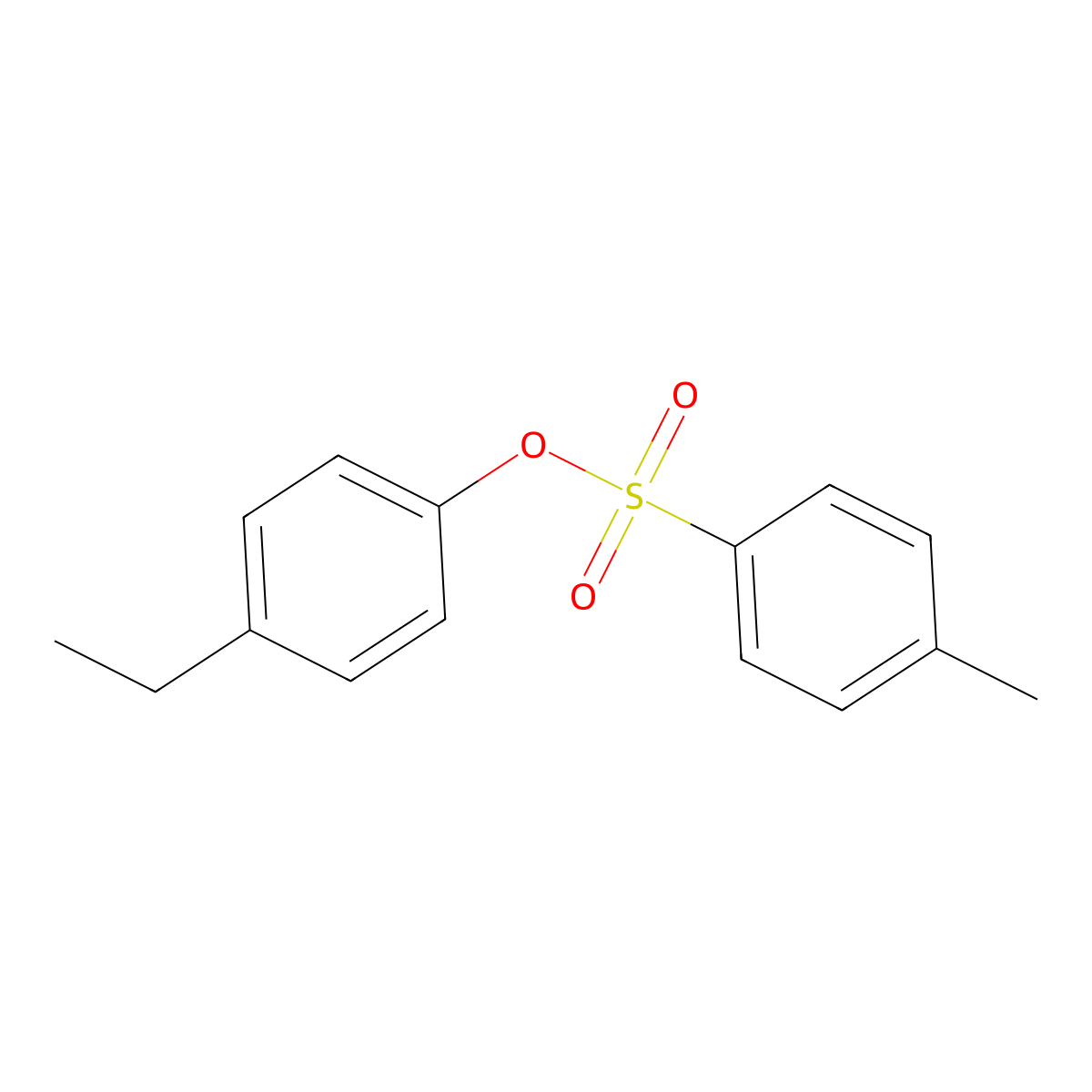 4-Ethylphenyl 4-methylbenzenesulfonate molecular structure, CAS 117357-15-0
