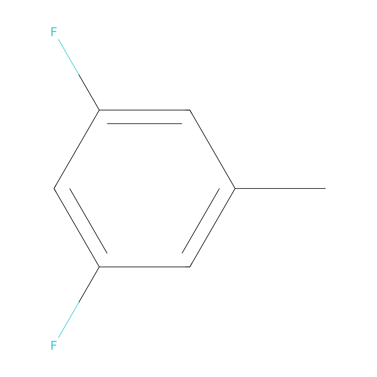 3,5-Difluorotoluene molecular structure, CAS 117358-51-7