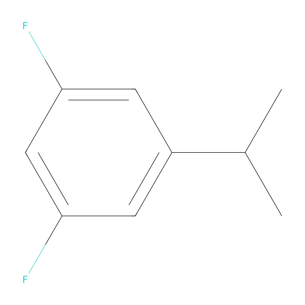1,3-Difluoro-5-(propan-2-yl)benzene molecular structure, CAS 117358-53-9