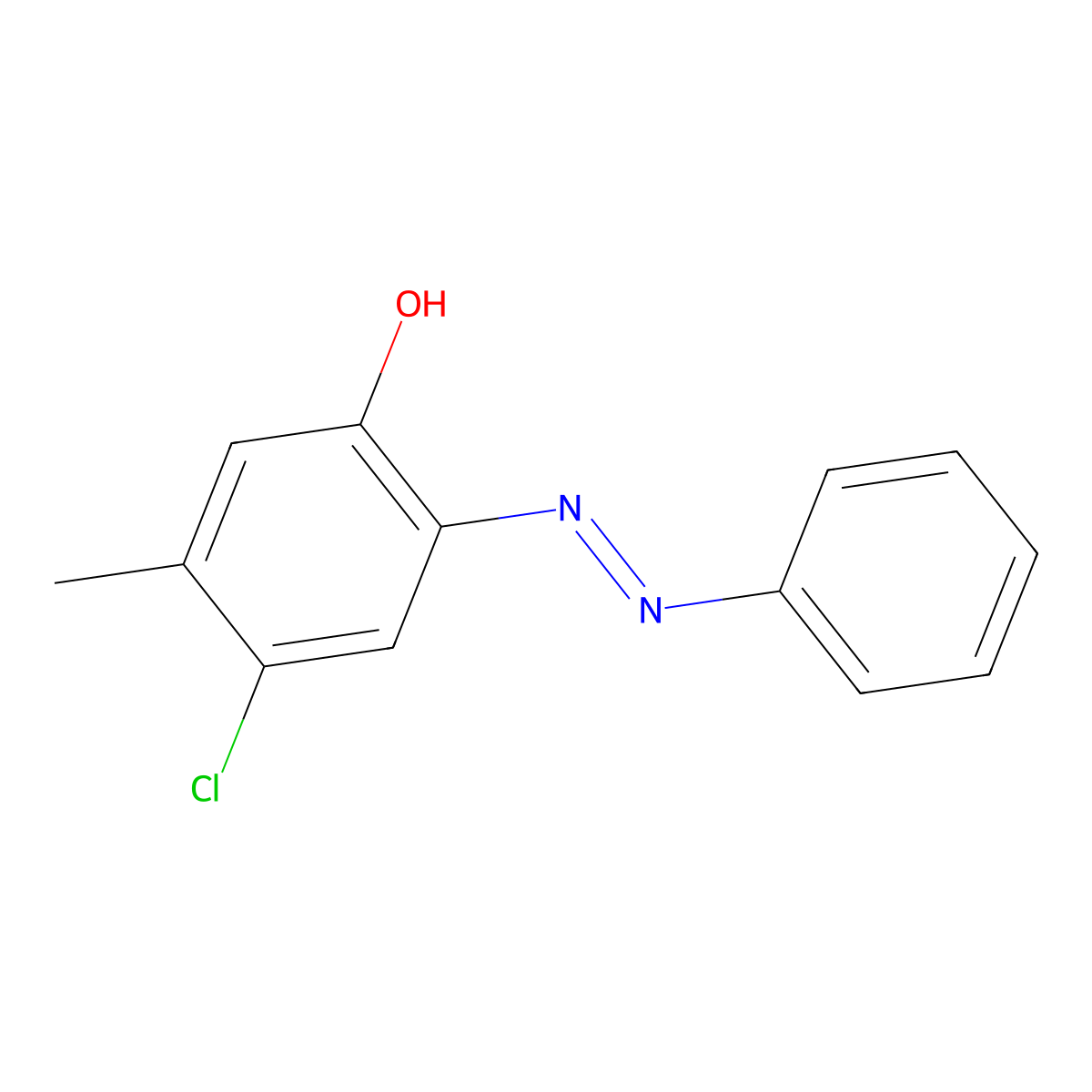 4-chloro-5-methyl-2-[(E)-phenyldiazenyl]phenol molecular structure, CAS 1173631-52-1