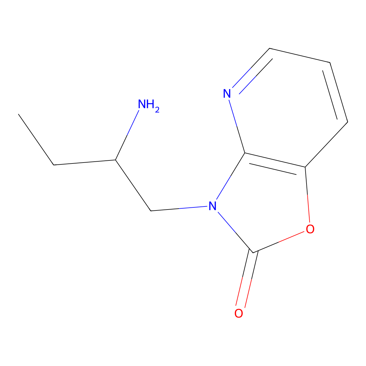 (S)-3-(2-Aminobutyl)oxazolo[4,5-b]pyridin-2(3H)-one molecular structure, CAS 1173661-62-5
