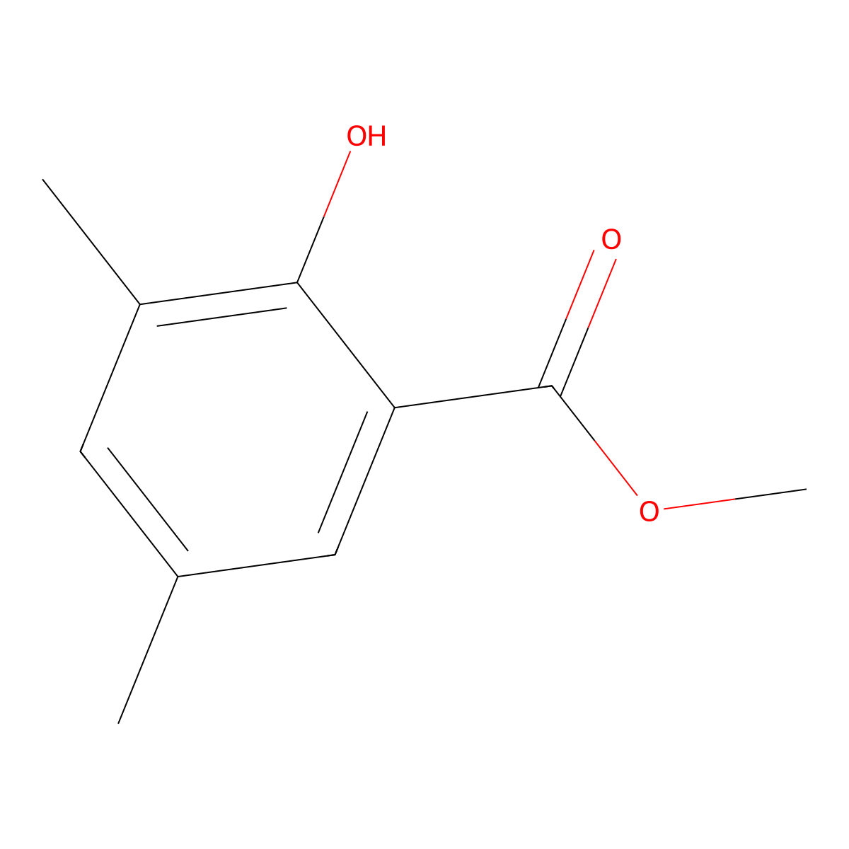 Methyl 2-hydroxy-3,5-dimethylbenzoate molecular structure, CAS 117369-92-3
