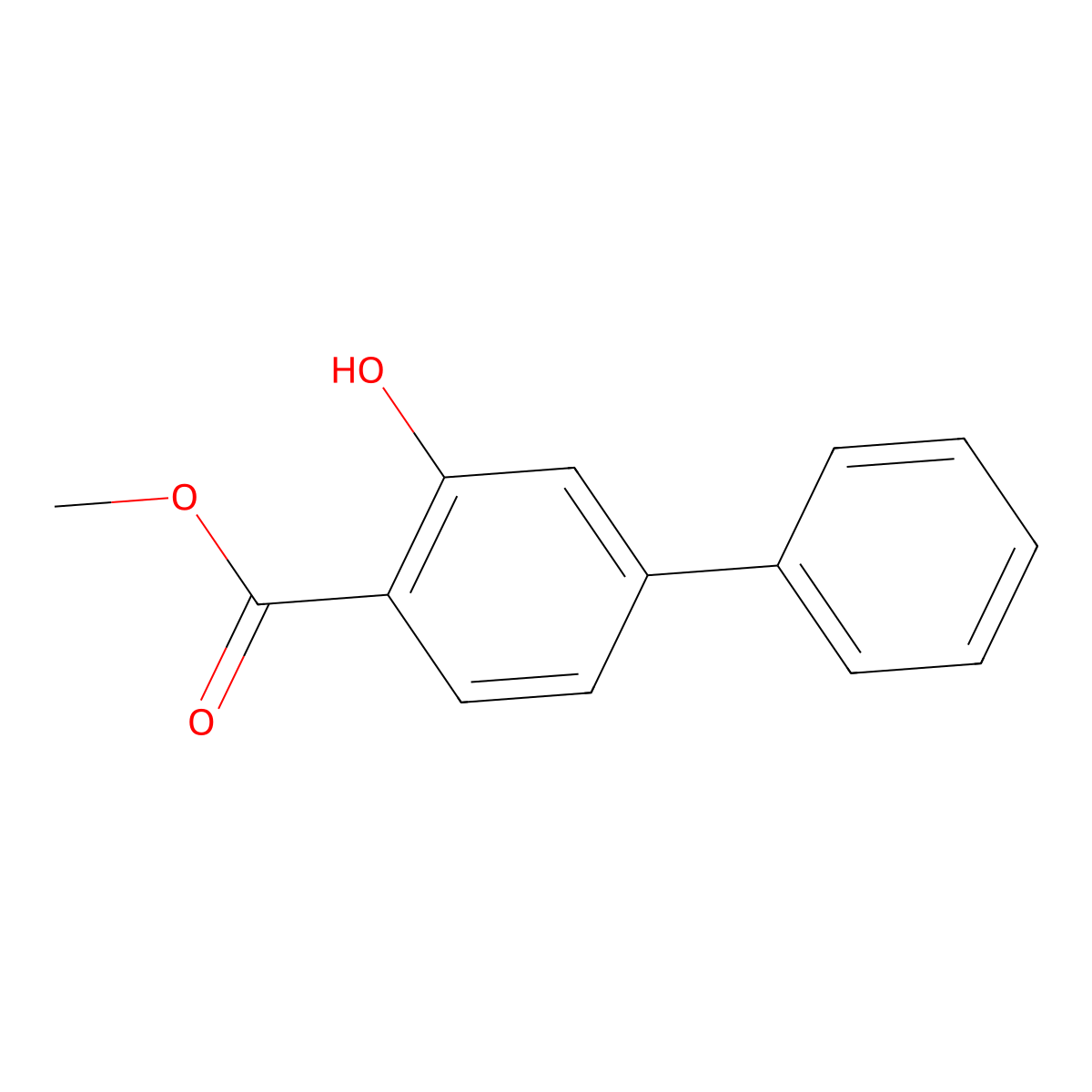 Methyl 3-hydroxy-[1,1'-biphenyl]-4-carboxylate molecular structure, CAS 117369-94-5