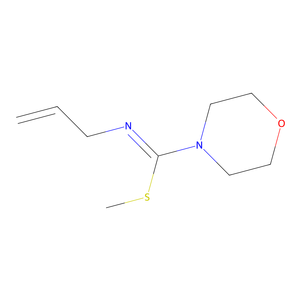 Methyl N-allylmorpholine-4-carboximidothioate molecular structure, CAS 1173690-22-6