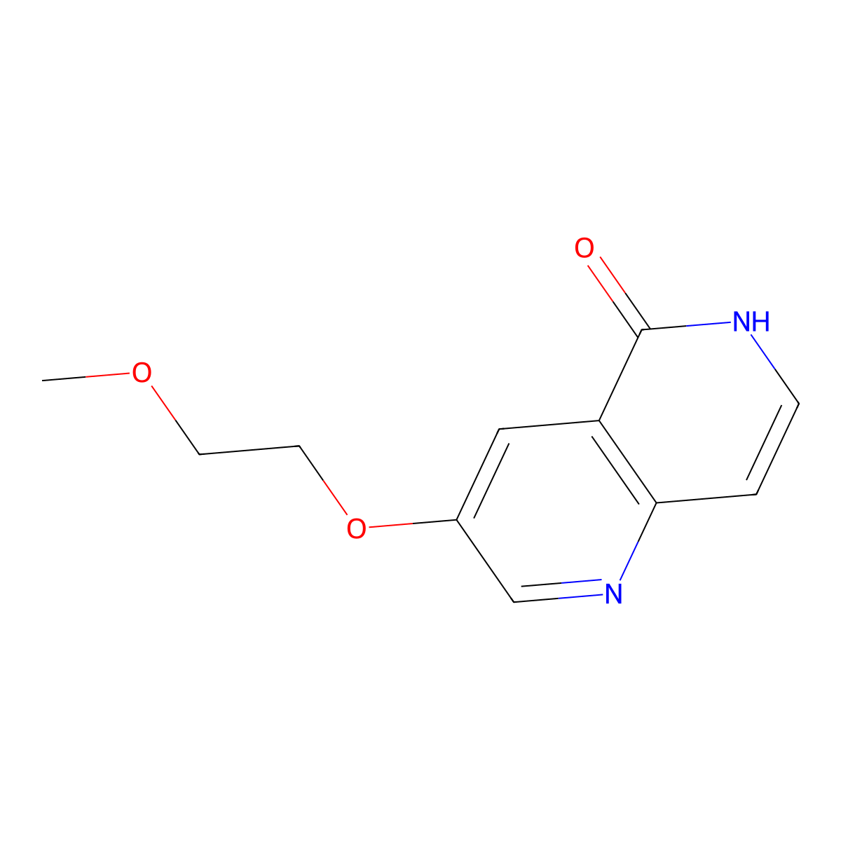3-(2-methoxyethoxy)-1,6-naphthyridin-5(6H)-one molecular structure, CAS 1173699-59-6